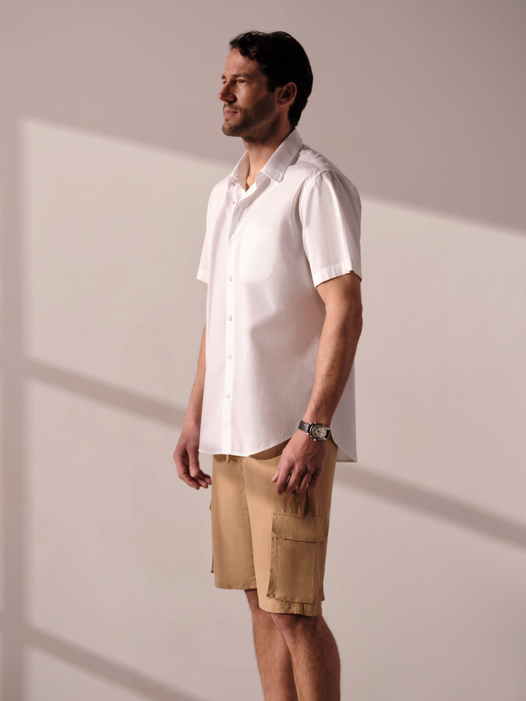 Chemise boutonnée à manches courtes pour tous les jours