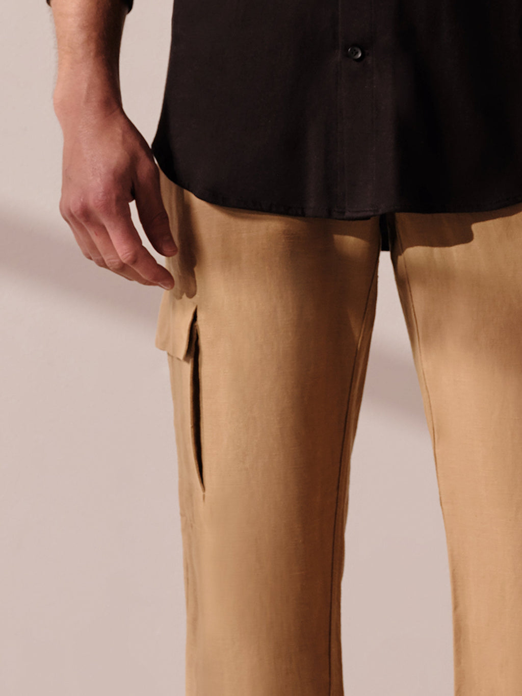 Pantalon cargo à cordon de serrage