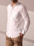 Chemise boutonnée à manches longues pour tous les jours