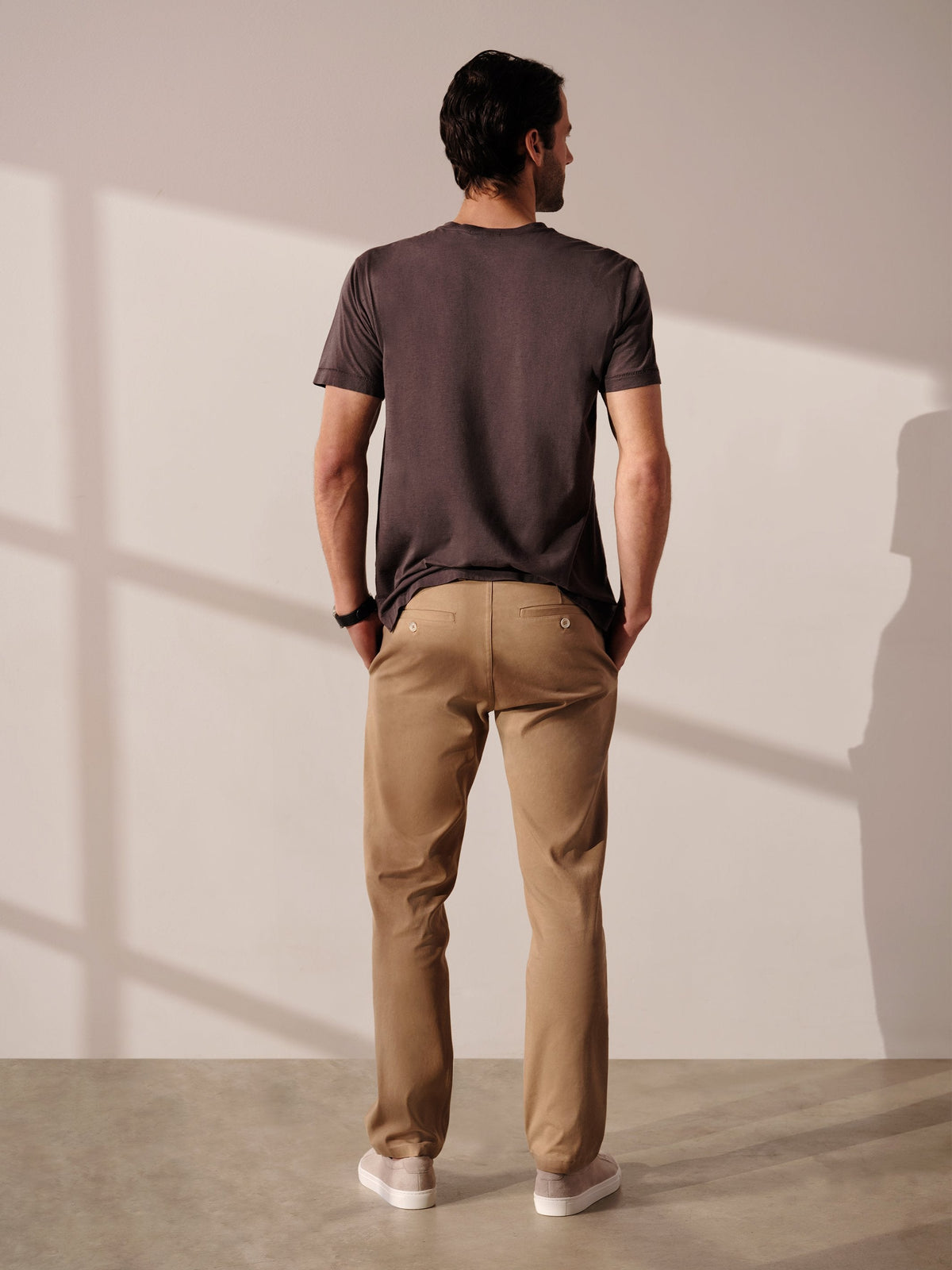 Pantalon en sergé délavé de tous les jours