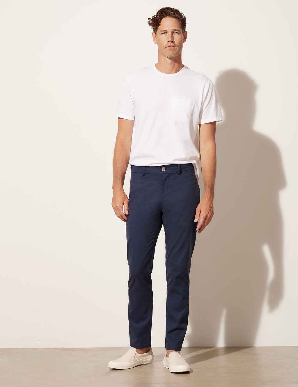 Pantalon en sergé délavé de tous les jours