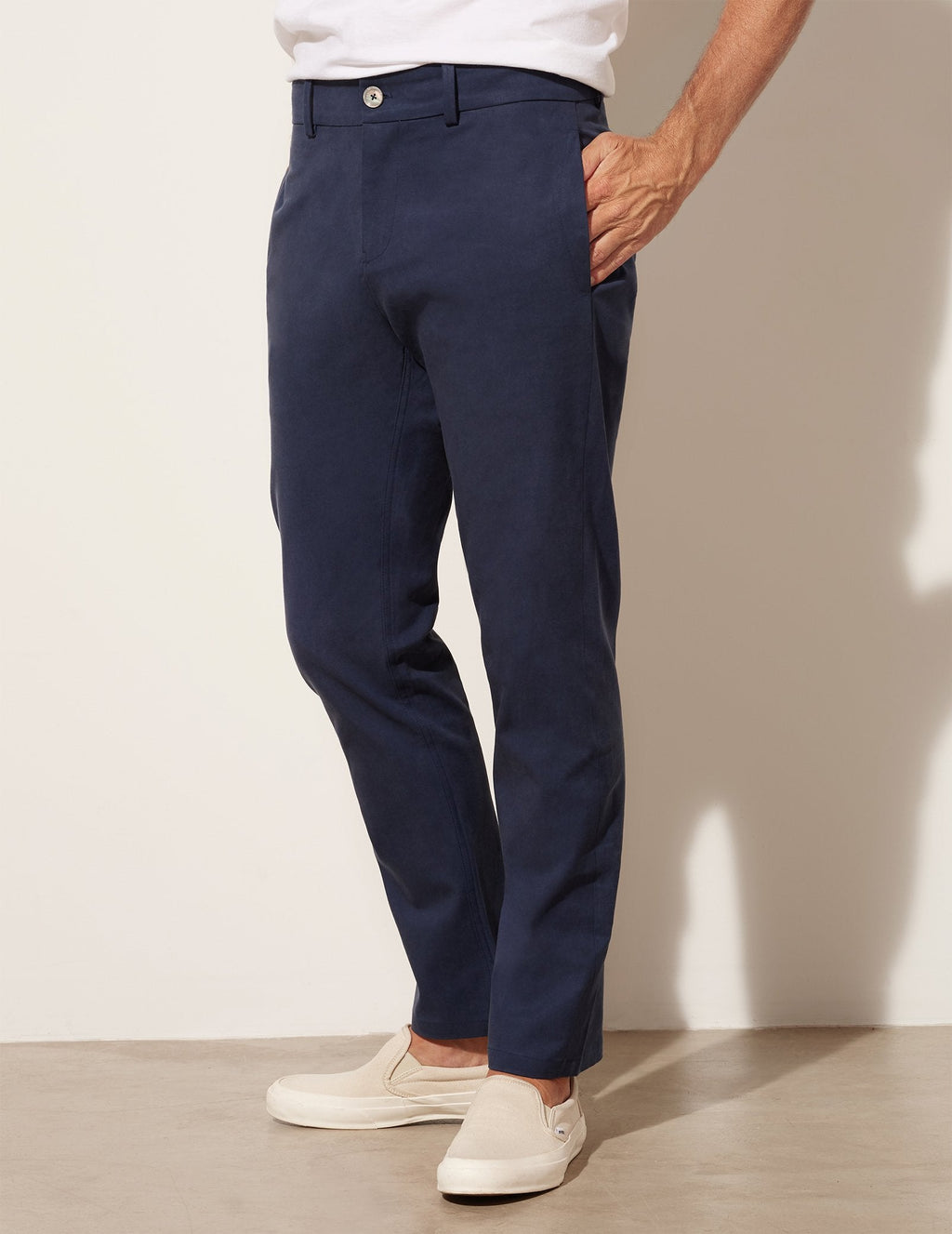 Pantalon en sergé délavé de tous les jours
