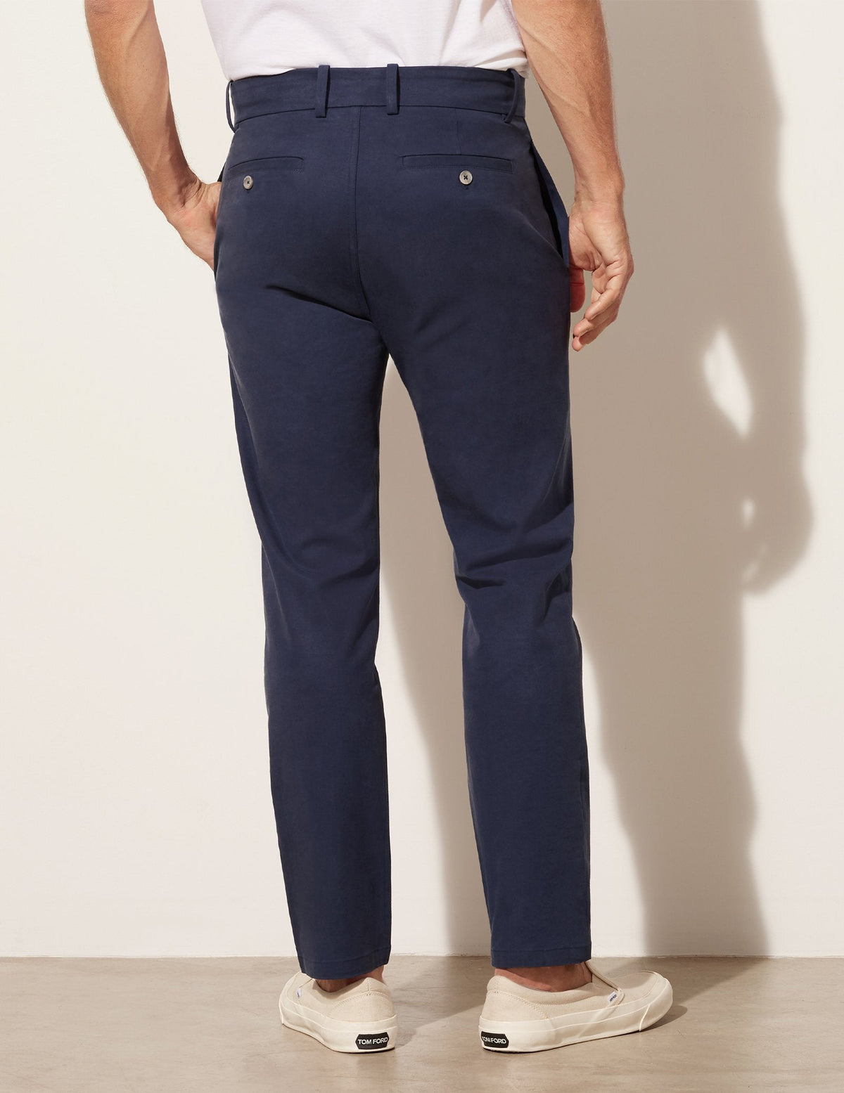 Pantalon en sergé délavé de tous les jours