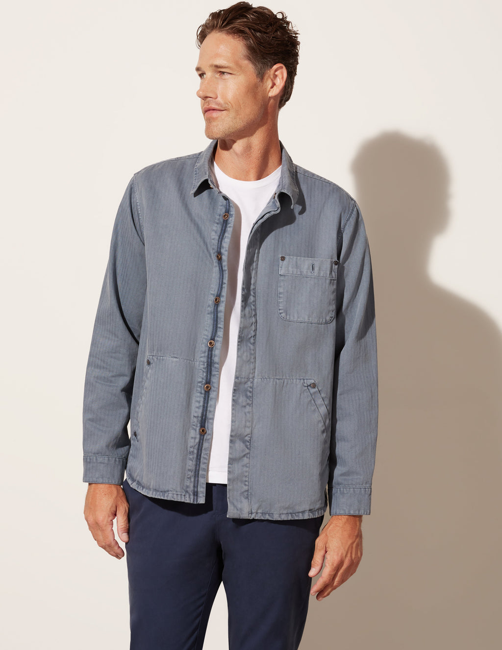 Veste en chevrons délavés