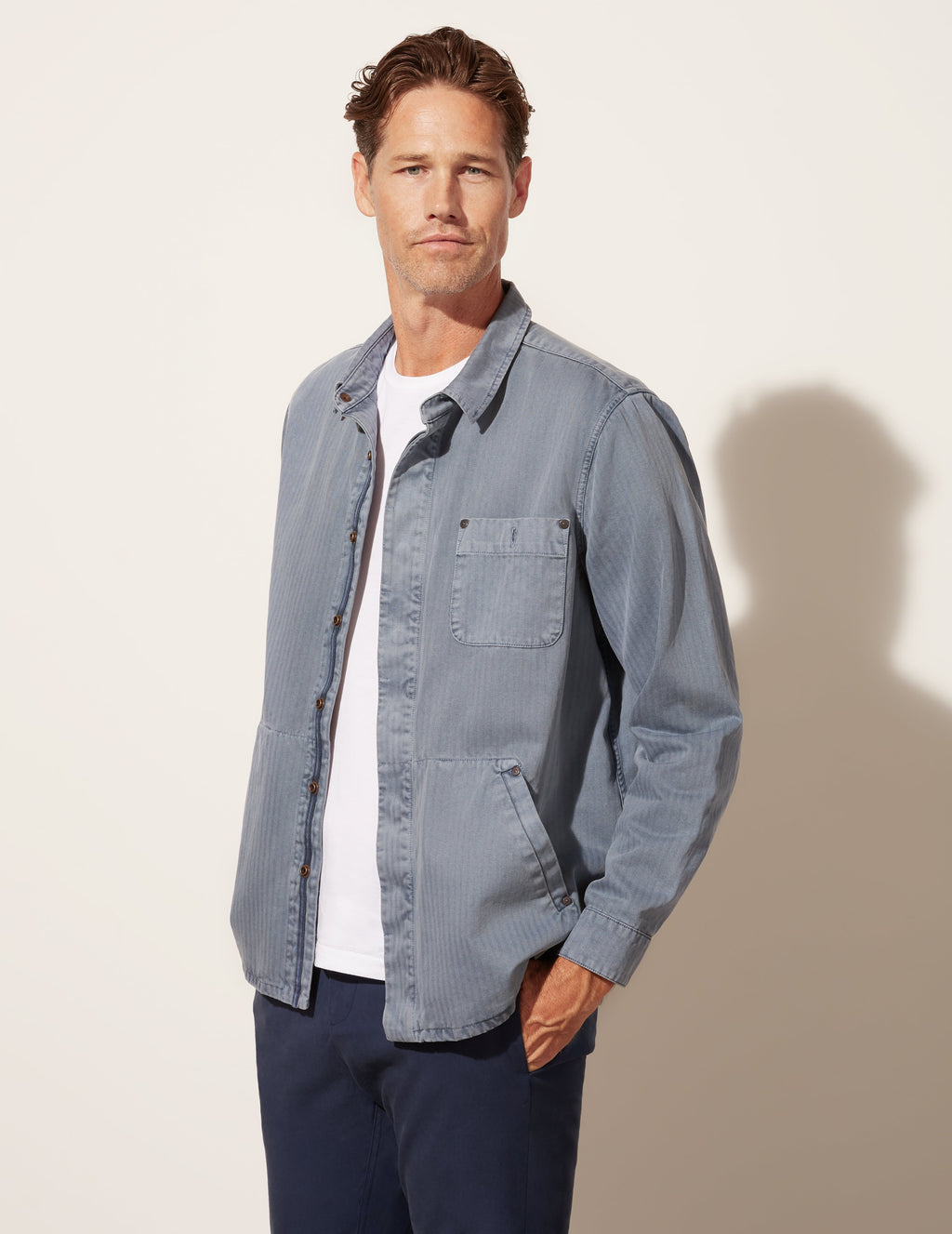 Veste en chevrons délavés