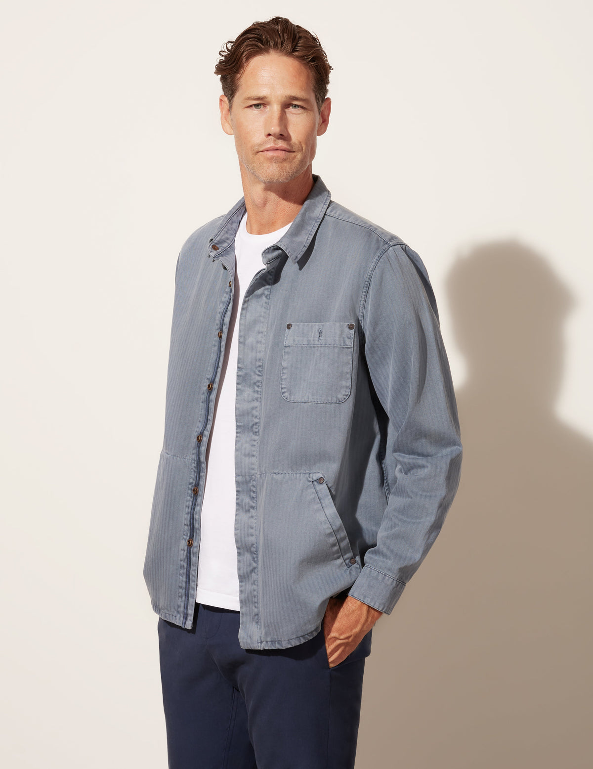Veste en chevrons délavés