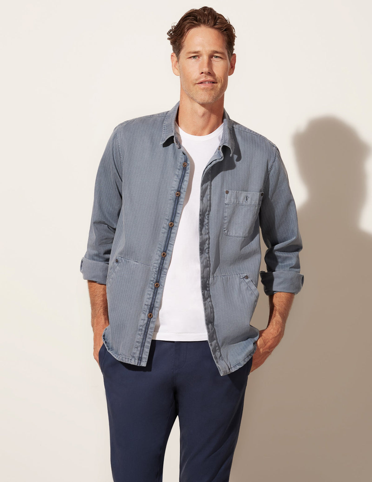 Veste en chevrons délavés