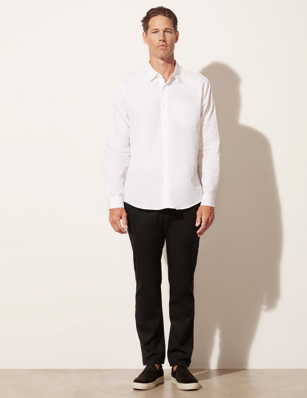 Pantalon en sergé délavé de tous les jours