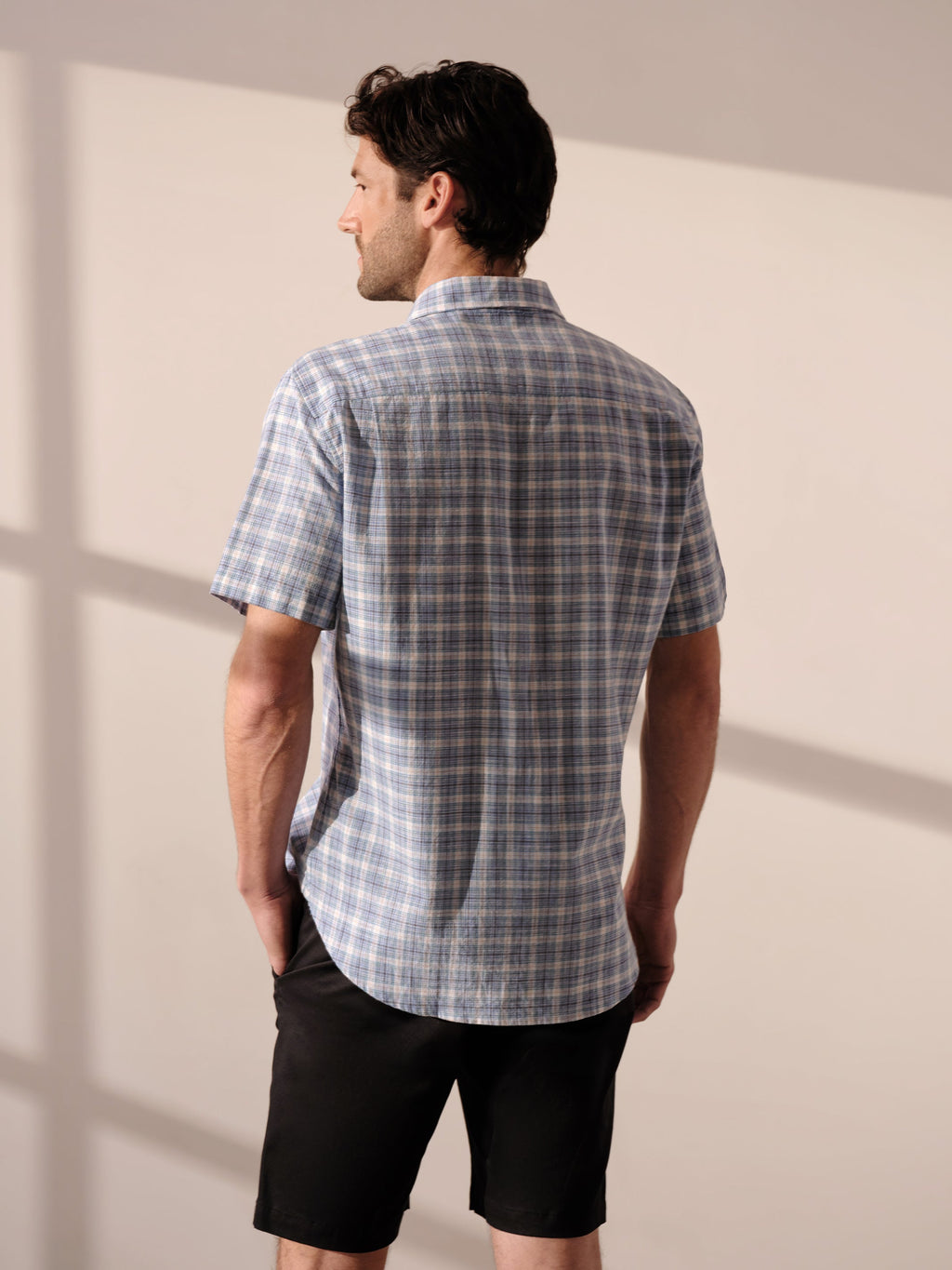 Chemise à manches courtes boutonnée pour tous les jours