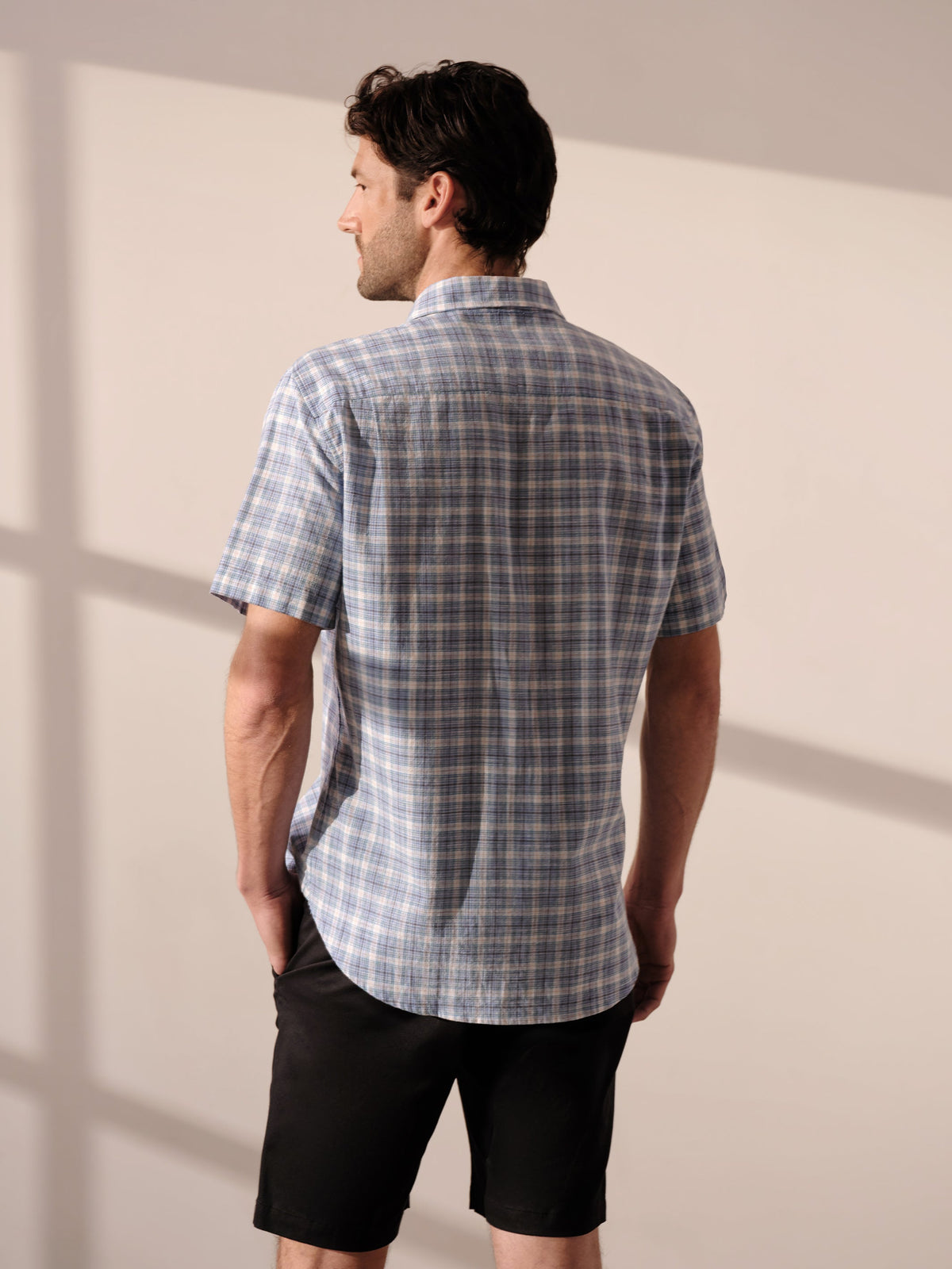 Chemise à manches courtes boutonnée pour tous les jours