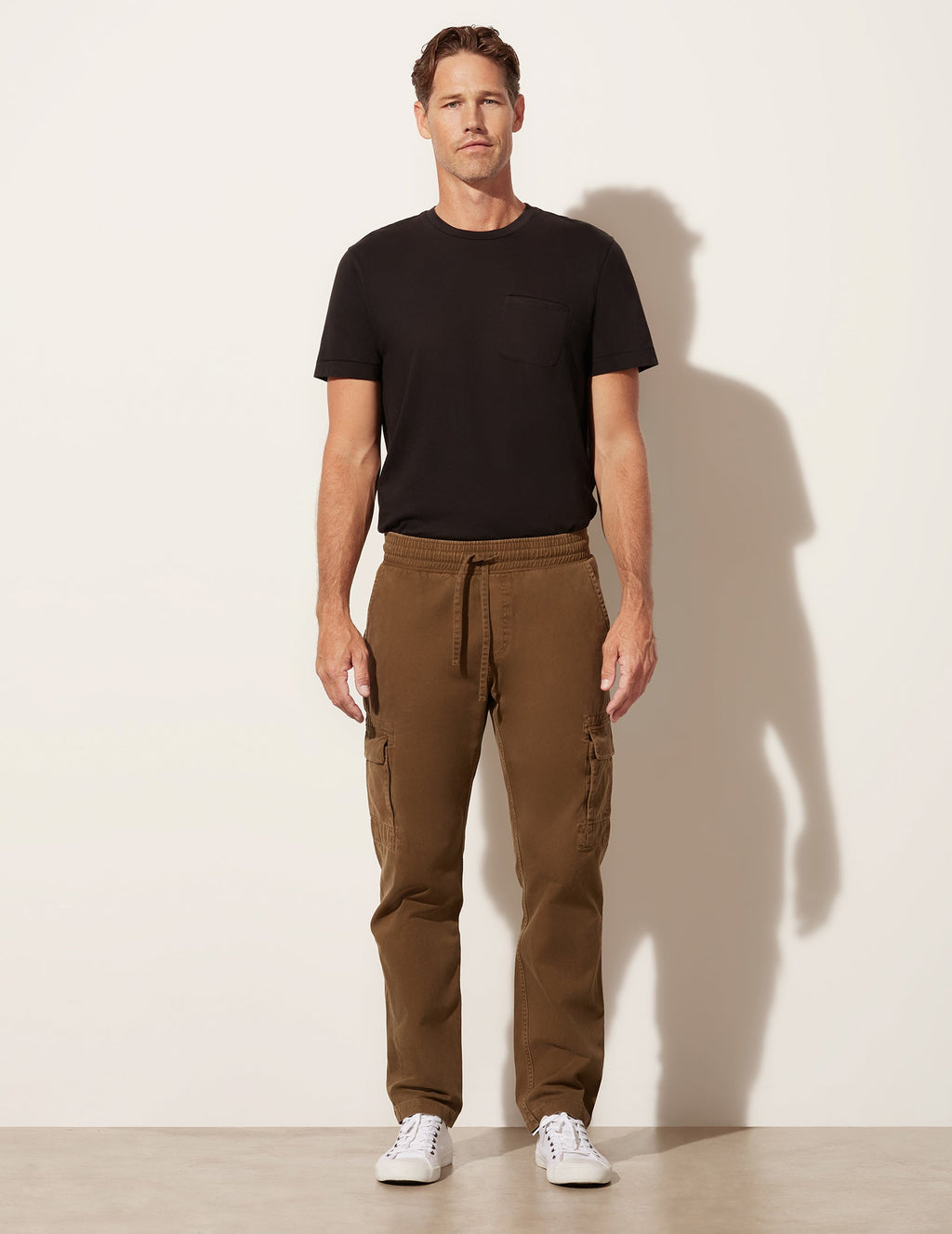 Pantalon cargo à cordon de serrage