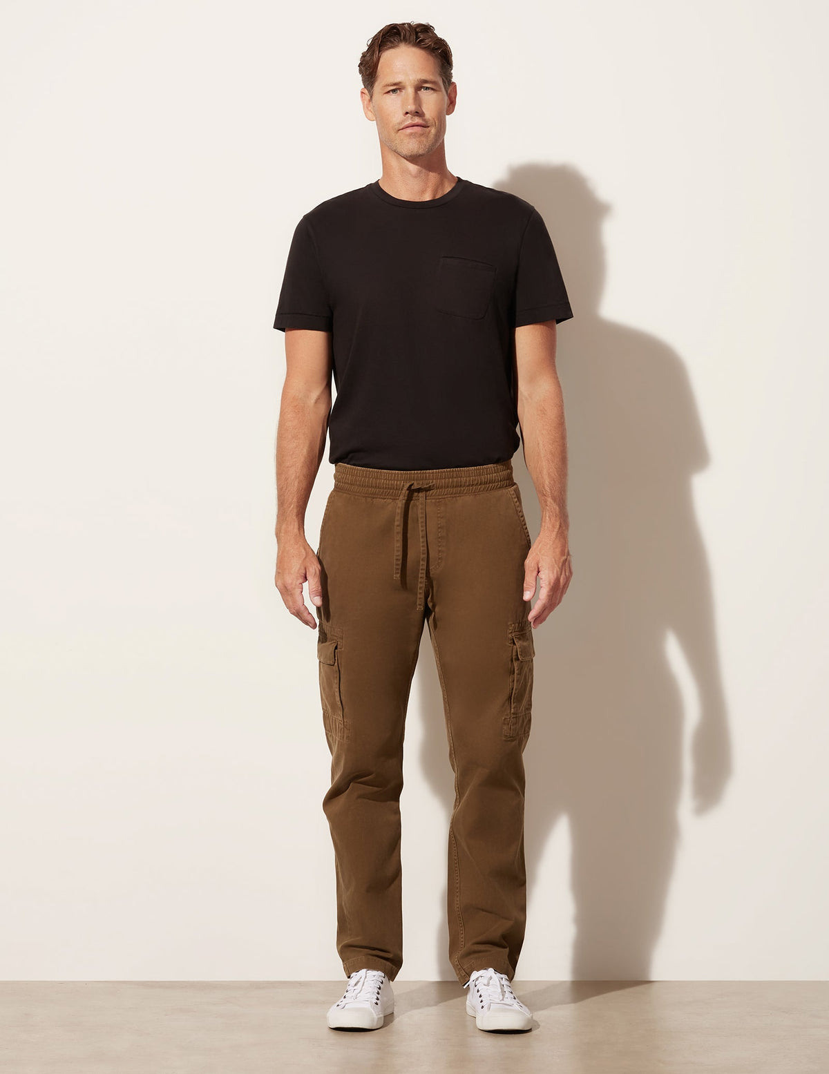 Pantalon cargo à cordon de serrage