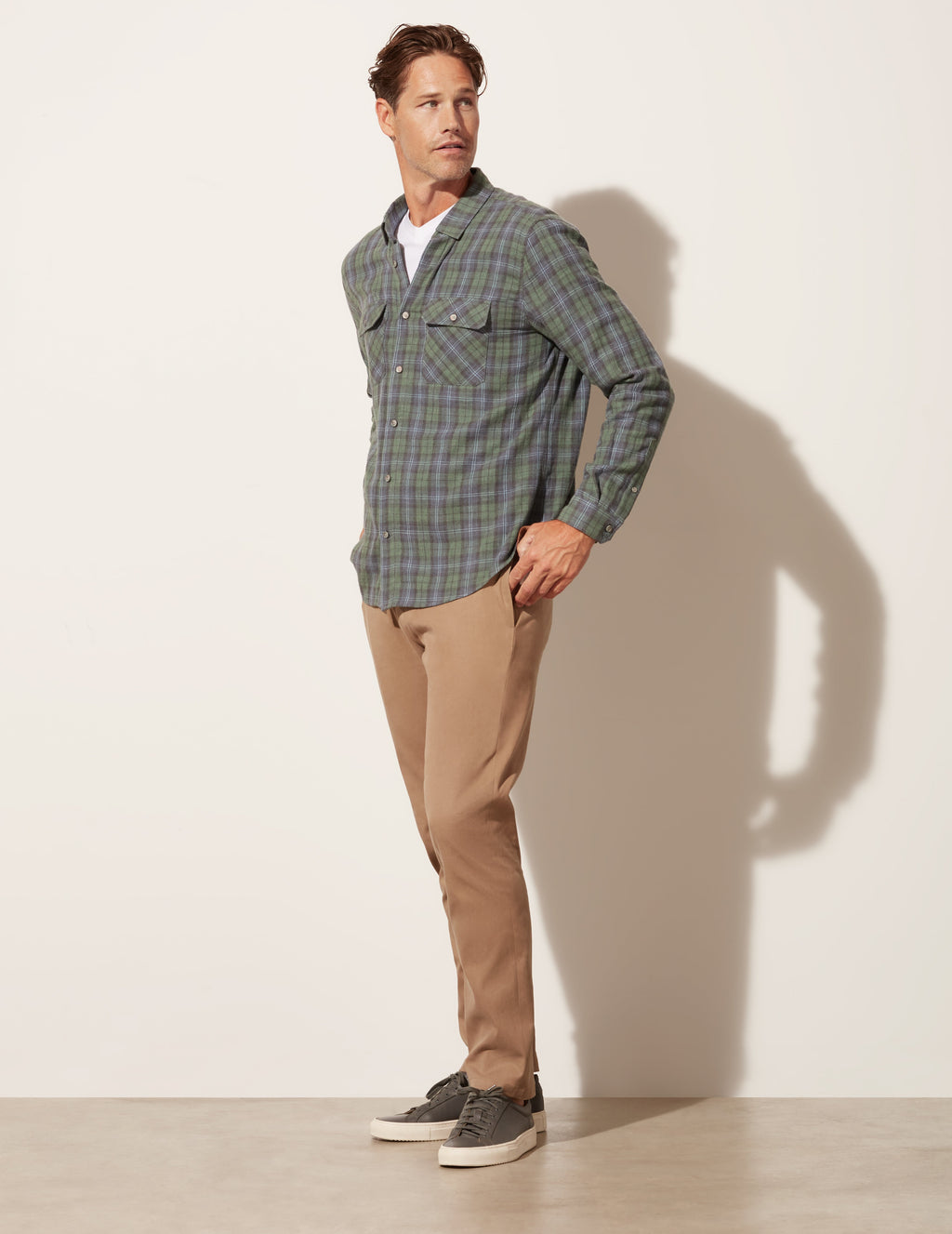 Chemise manches longues à double poche