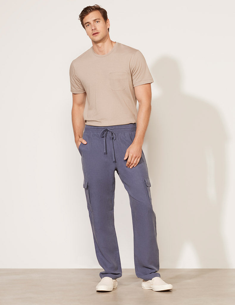 Pantalon cargo à cordon de serrage