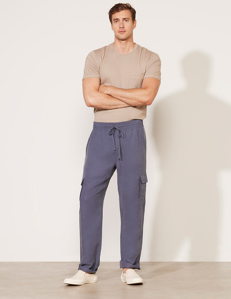 Pantalon cargo à cordon de serrage