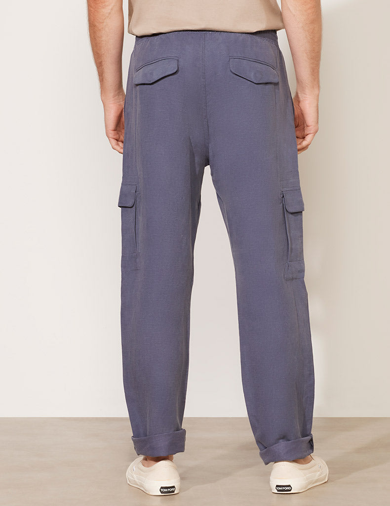 Pantalon cargo à cordon de serrage