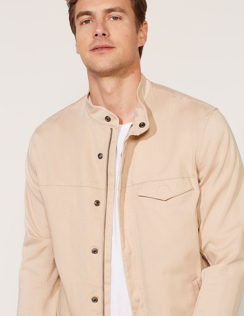 Veste en sergé délavé