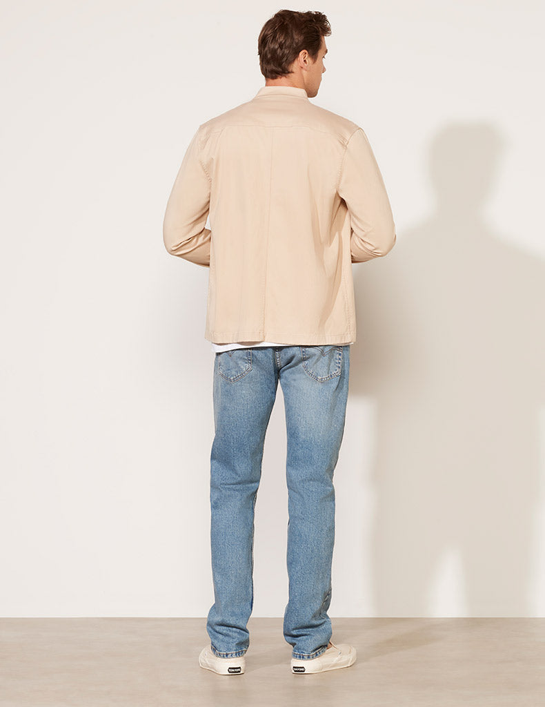 Veste en sergé délavé
