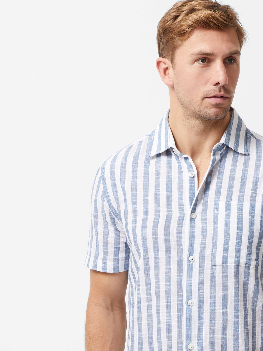 Chemise rayée à manches courtes