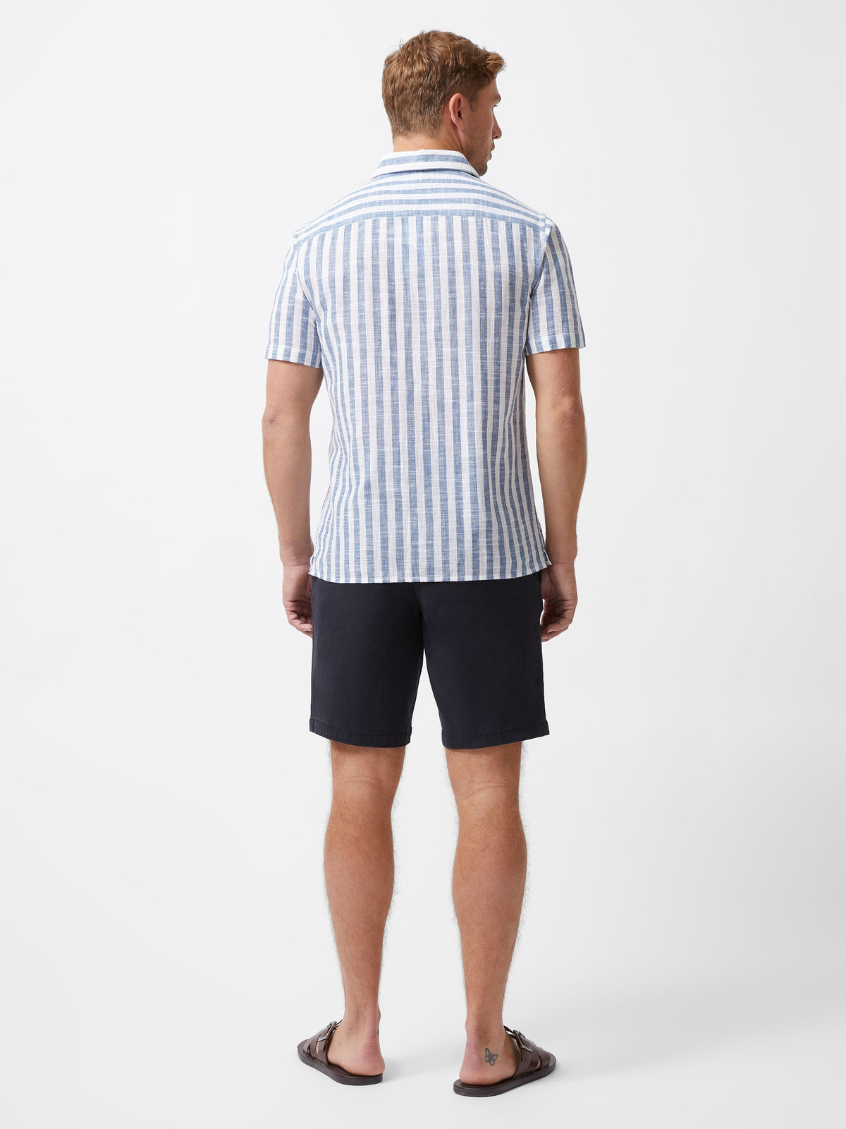 Chemise rayée à manches courtes