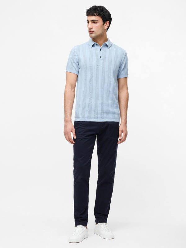 Chino en coton extensible taille 34 coupe droite