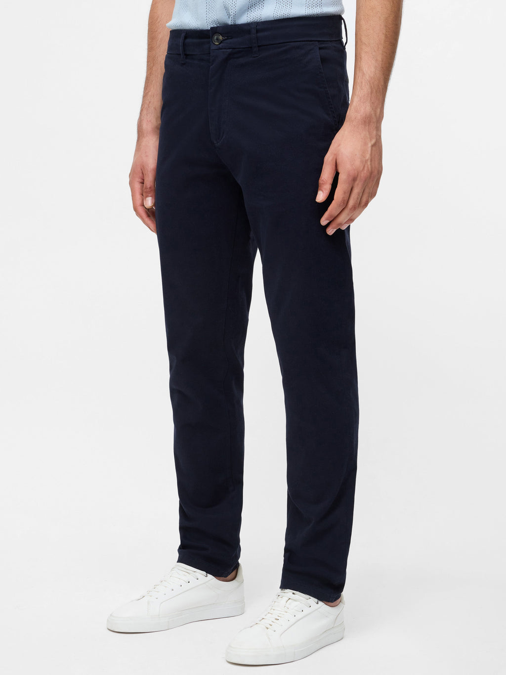 Chino en coton extensible taille 34 coupe droite