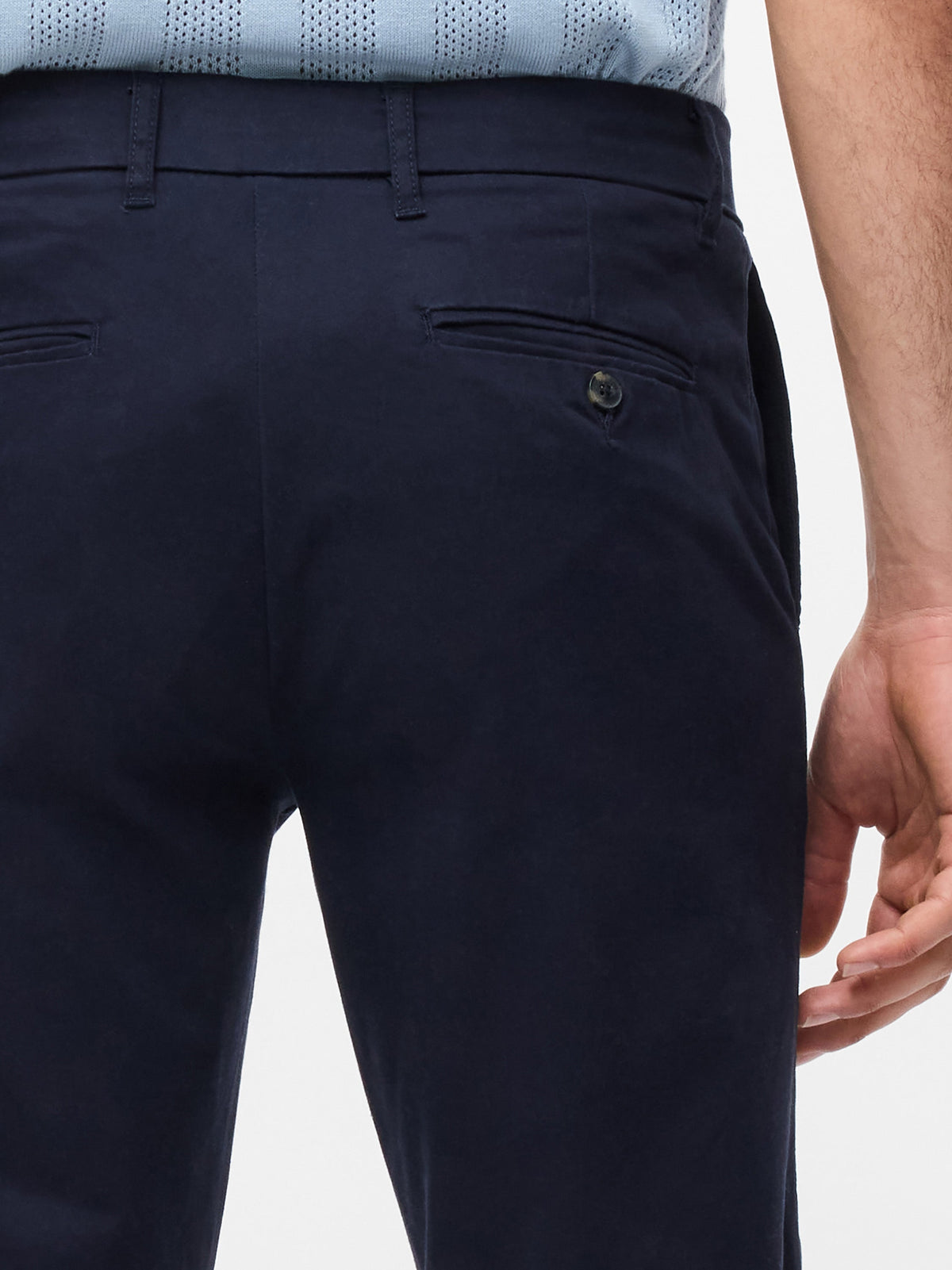 Chino en coton extensible taille 34 coupe droite