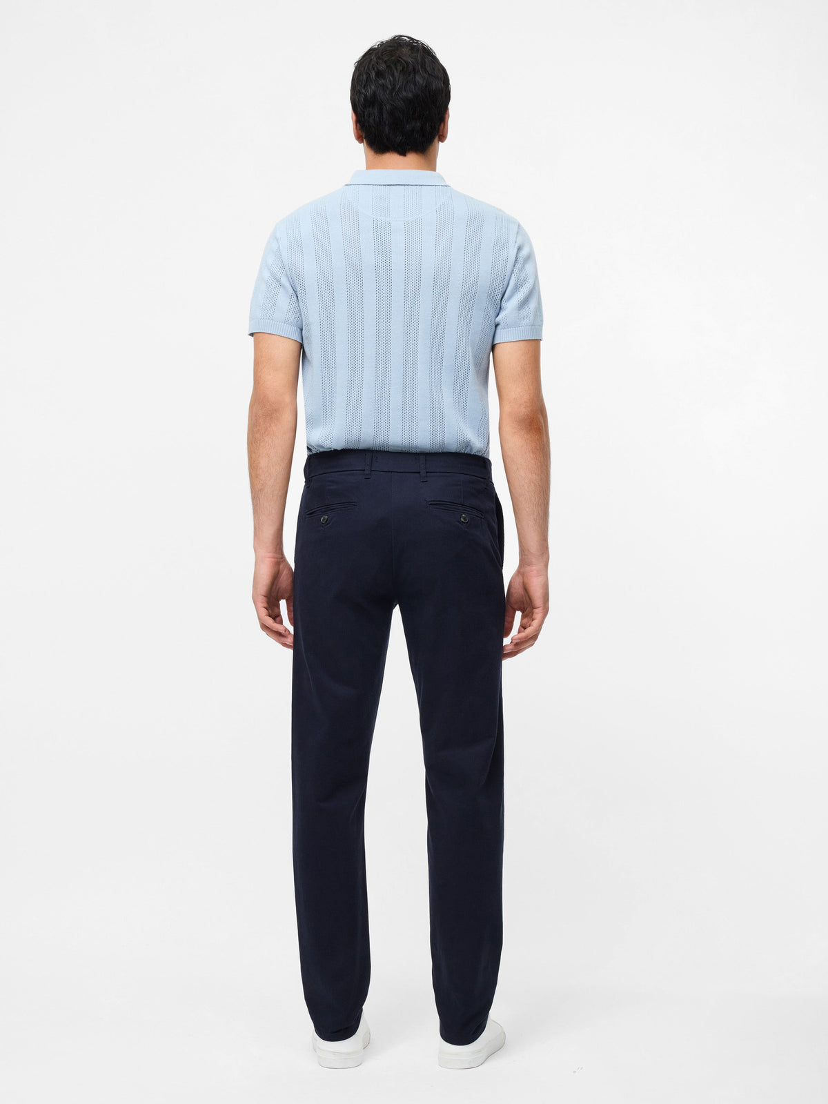 Chino en coton extensible taille 34 coupe droite