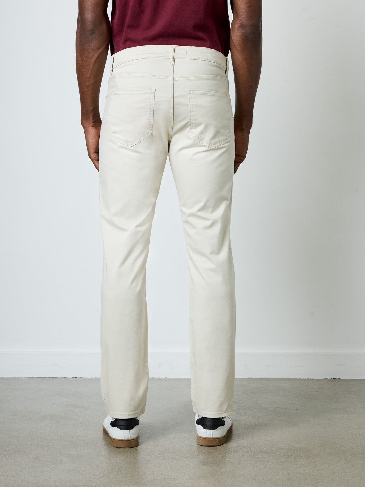 Jean en coton extensible à 5 poches, longueur 34 pouces