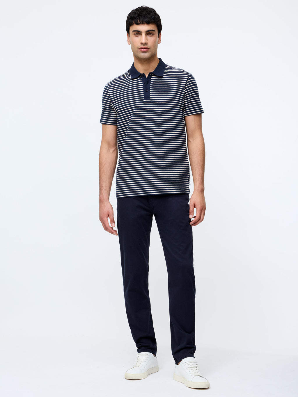 Jean en coton stretch 5 poches, longueur 32 pouces