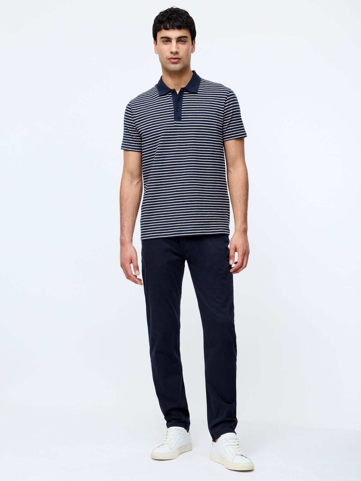 Jean en coton stretch 5 poches, longueur 32 pouces