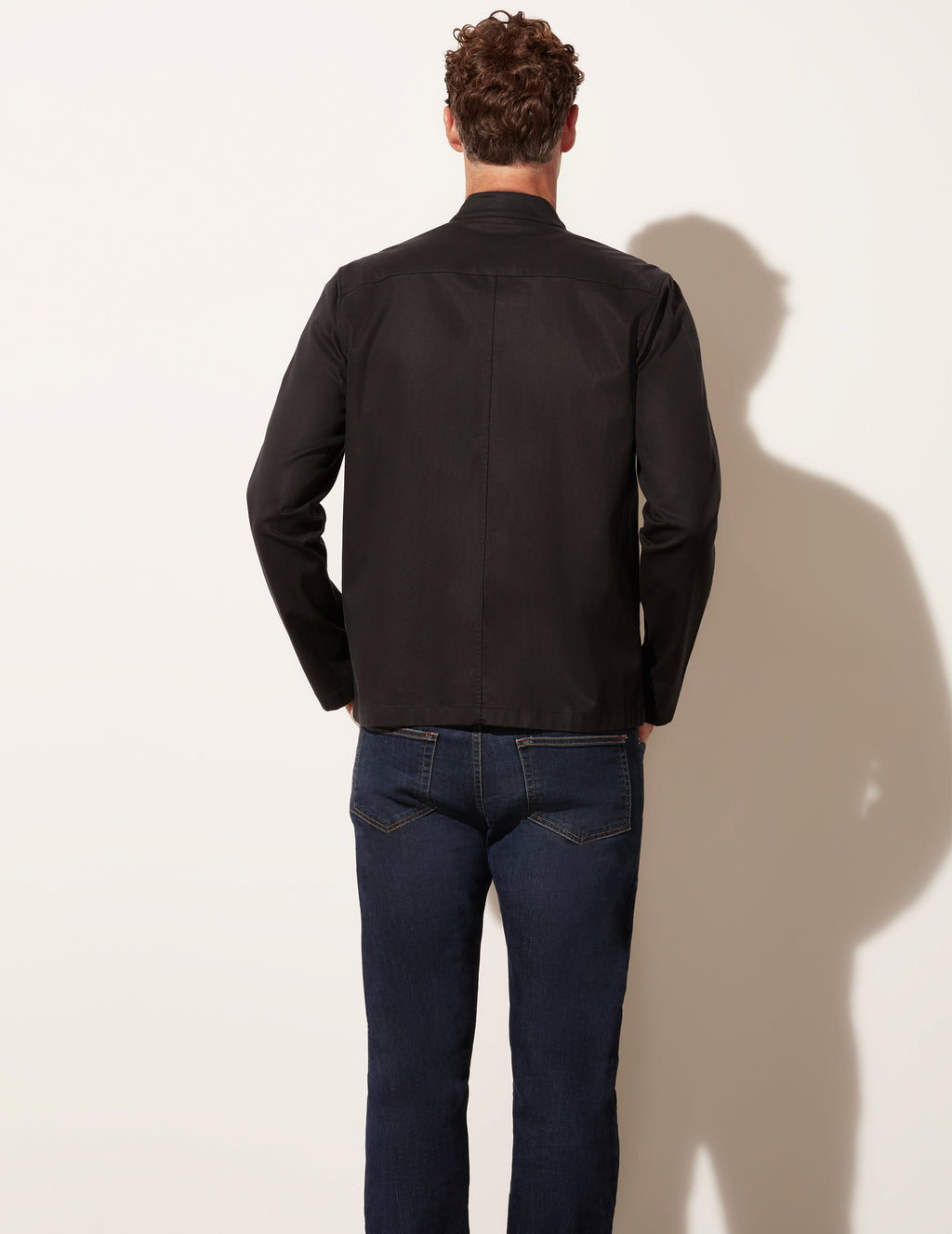 Veste en sergé délavé