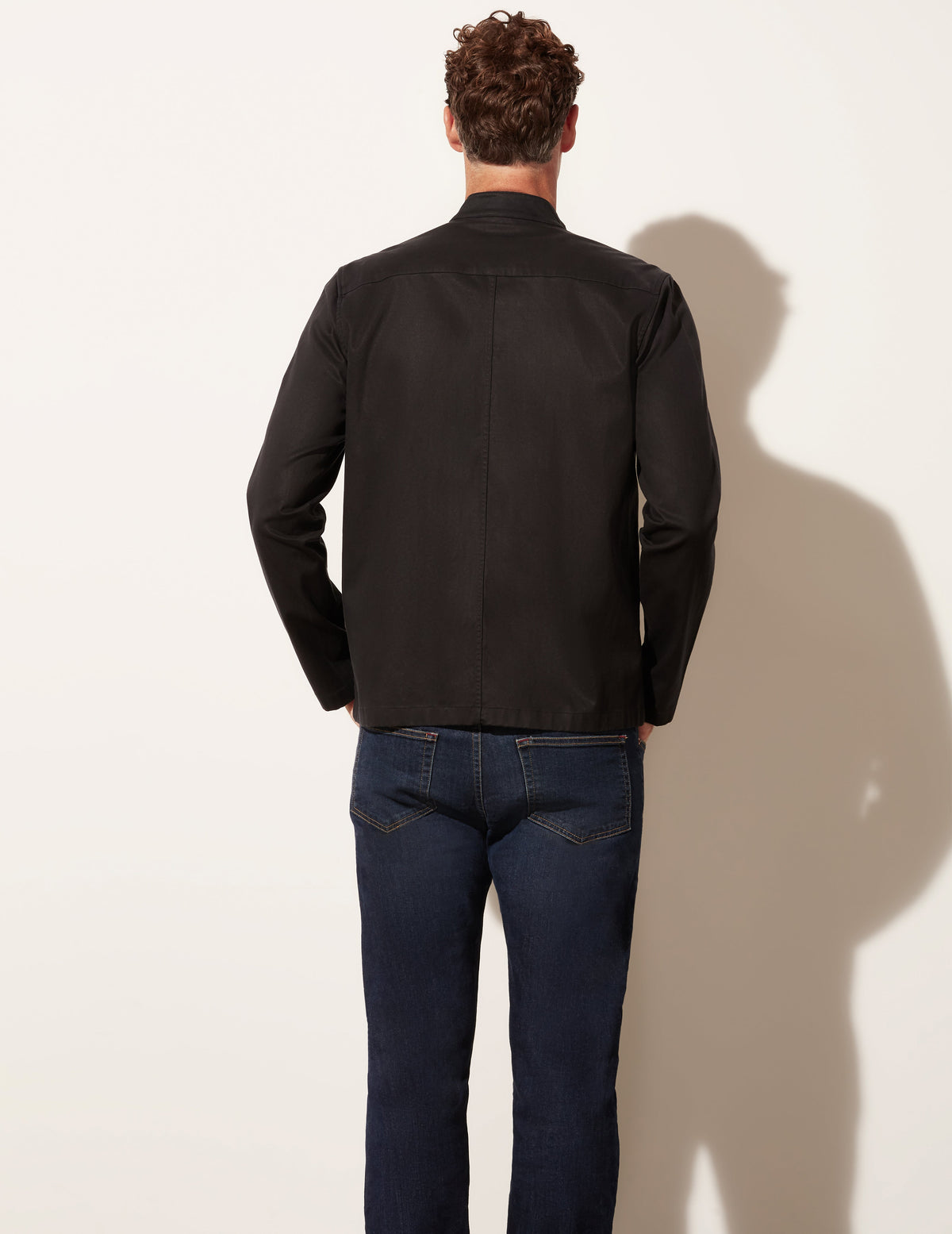 Veste en sergé délavé