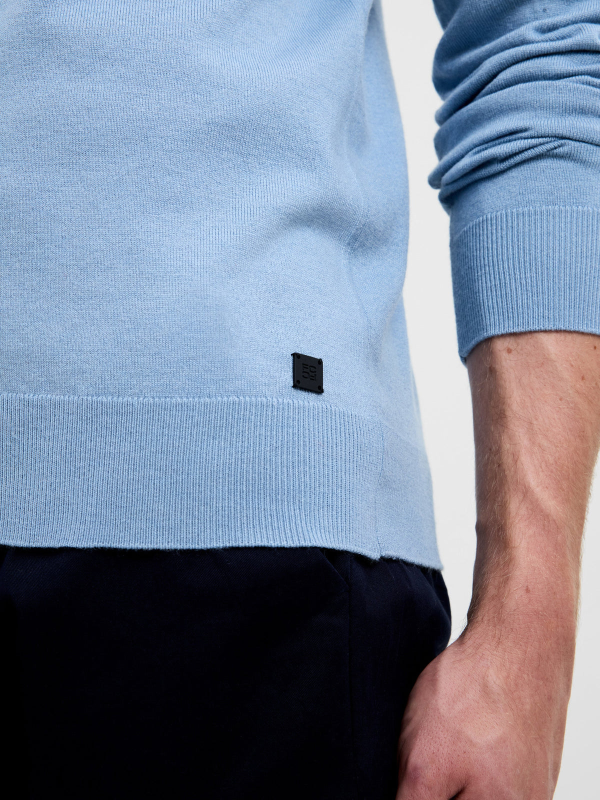 Pull en maille demi-zip