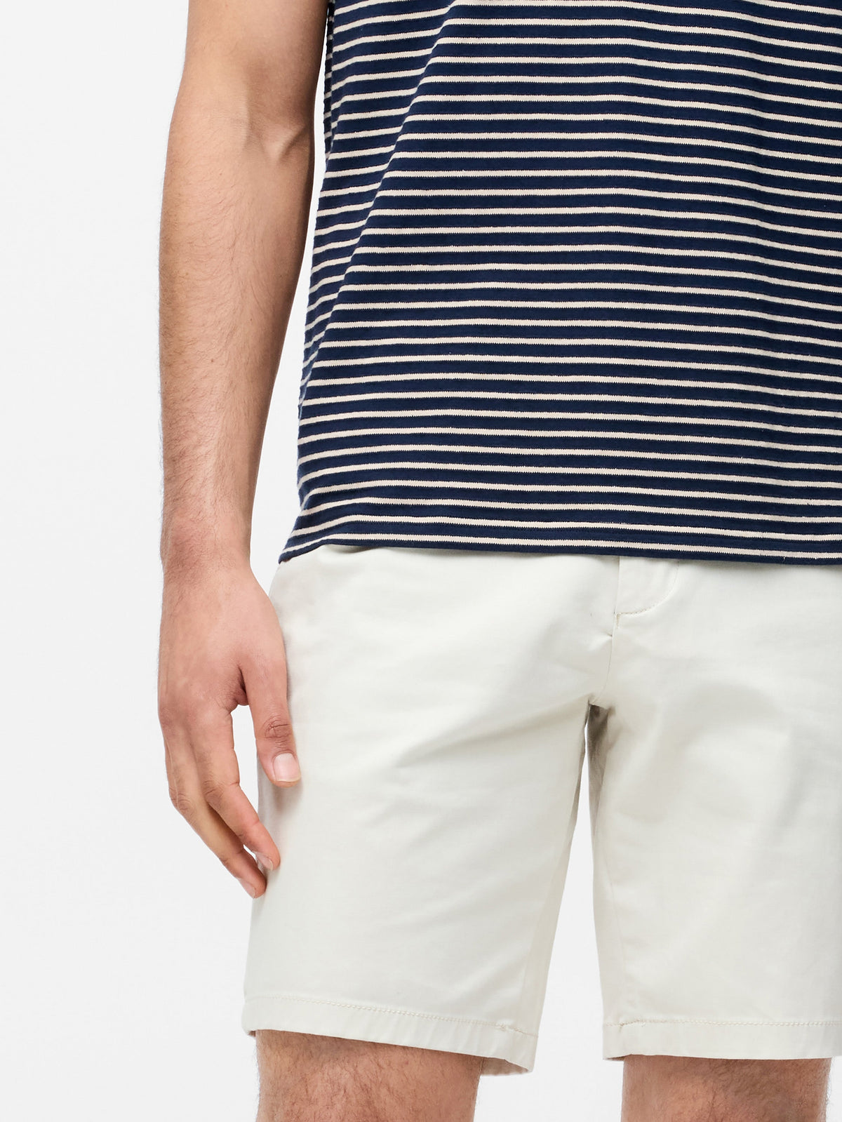 Shorts chino en coton stretch