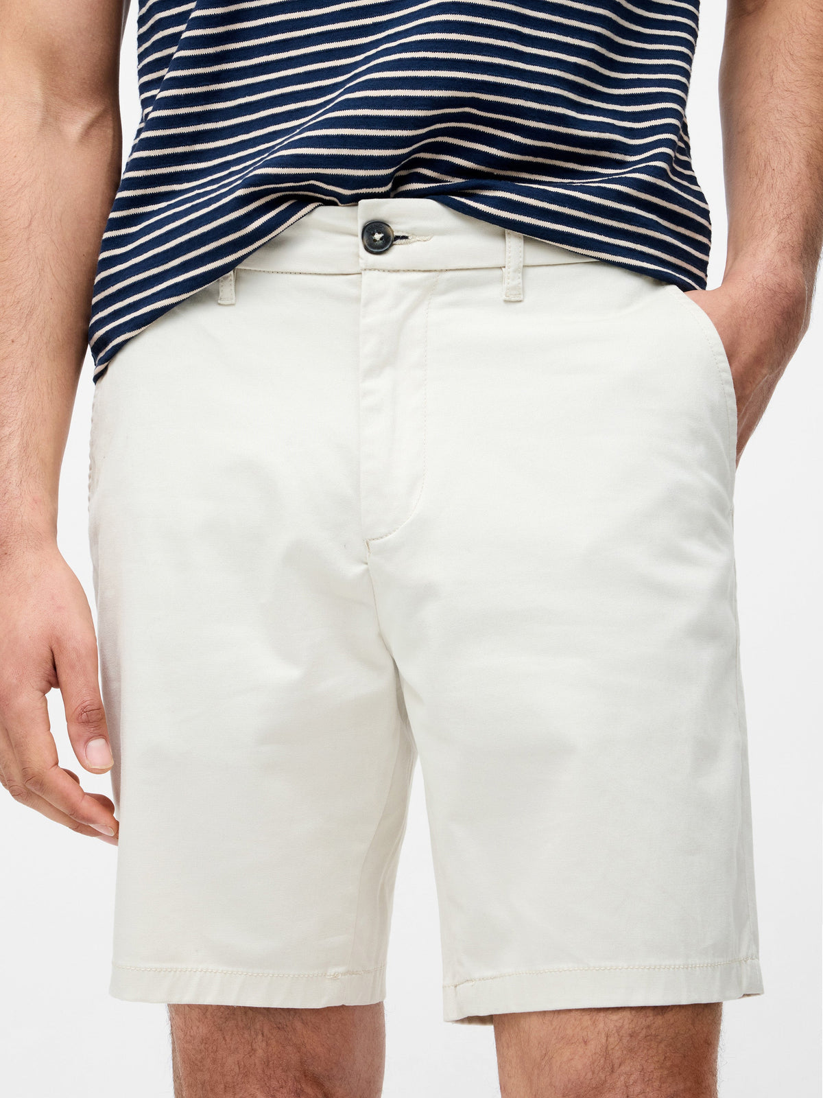 Shorts chino en coton stretch