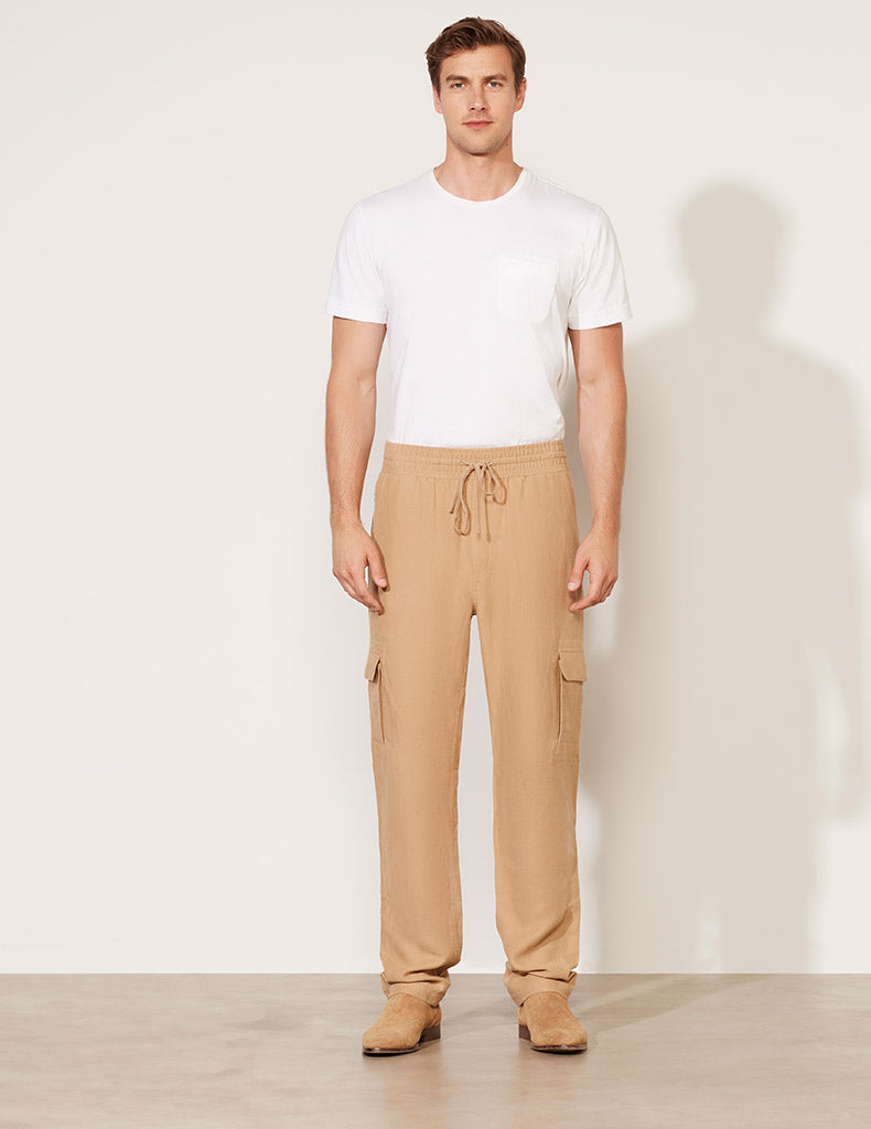 Pantalon cargo à cordon de serrage