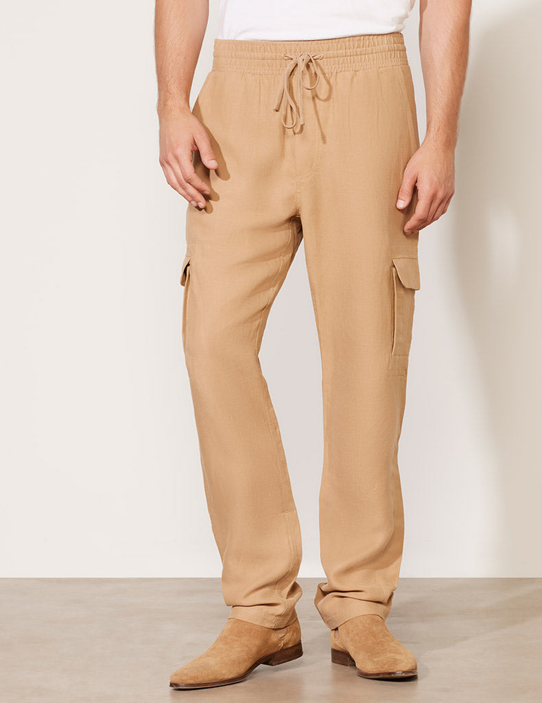 Pantalon cargo à cordon de serrage
