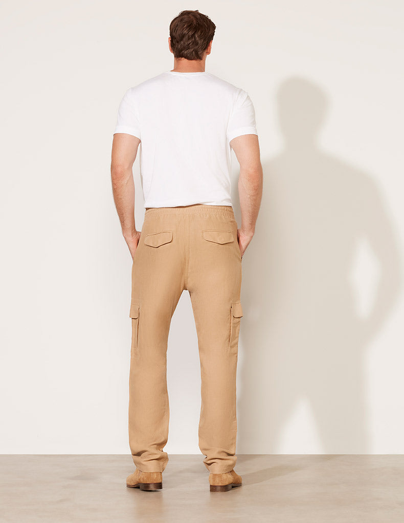 Pantalon cargo à cordon de serrage