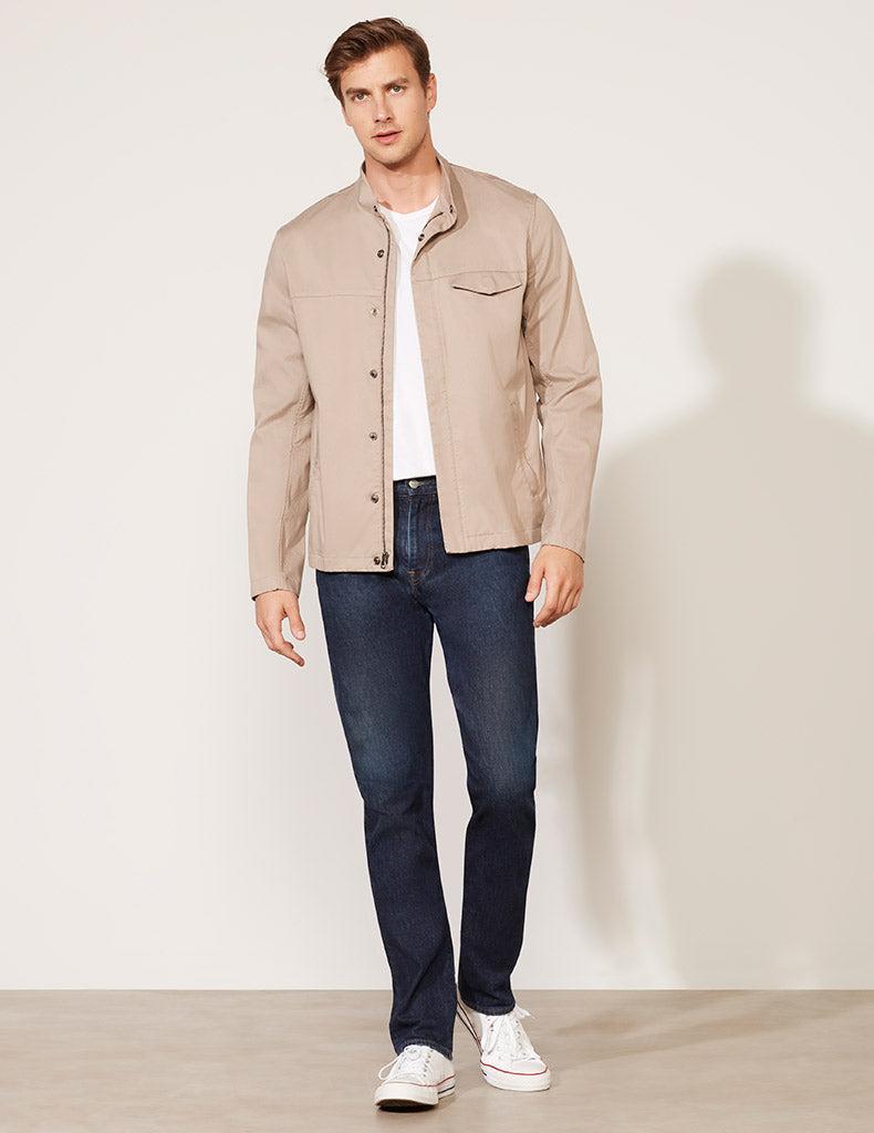 Veste en sergé délavé