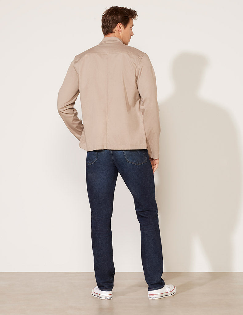 Veste en sergé délavé