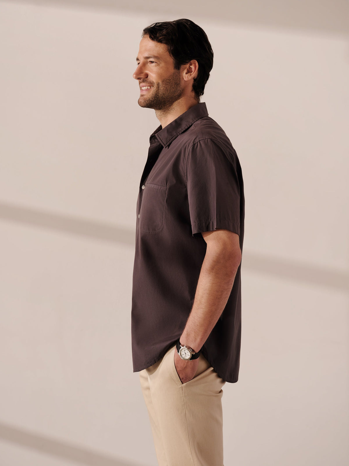 Pantalon en sergé délavé de tous les jours